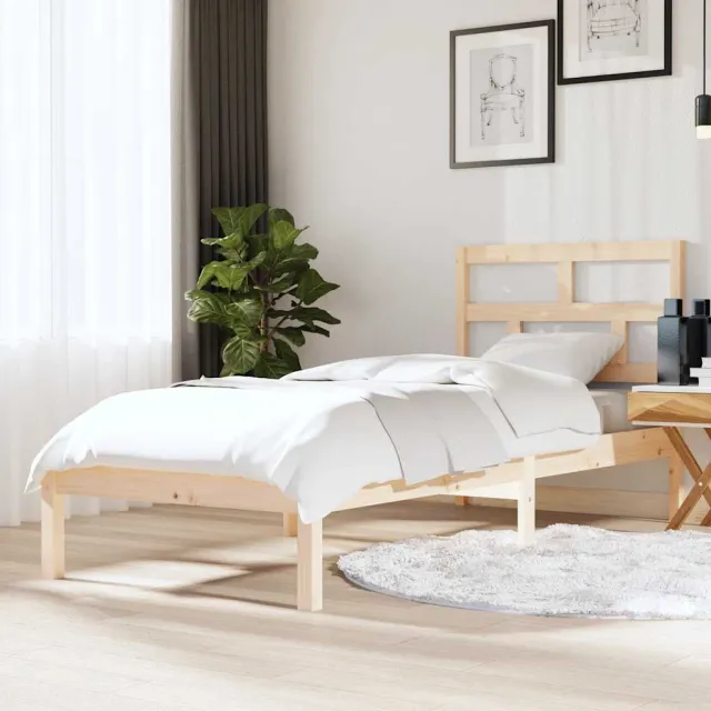 Cadre de lit sans matelas bois massif
