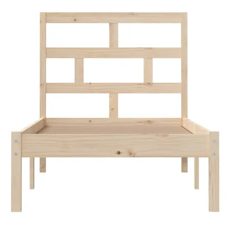 Cadre de lit sans matelas bois massif