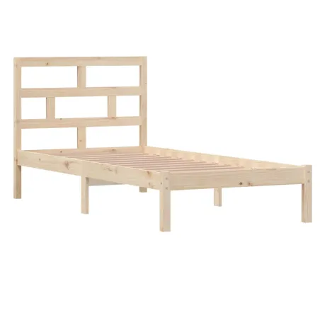 Cadre de lit sans matelas bois massif