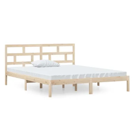 Cadre de lit sans matelas bois massif