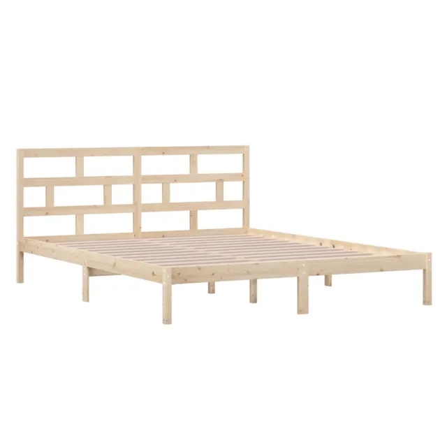Cadre de lit sans matelas bois massif