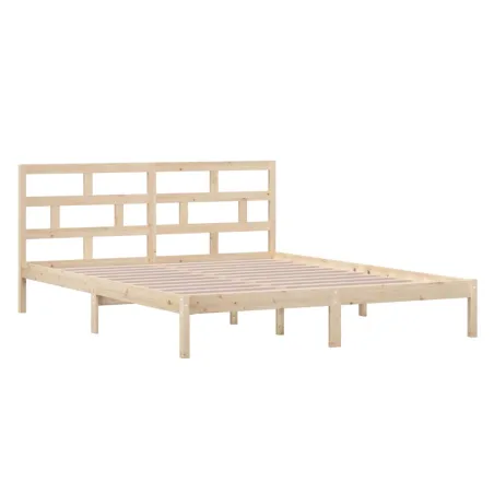 Cadre de lit sans matelas bois massif