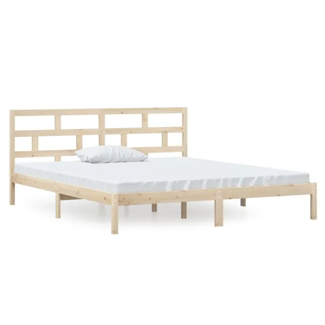 Cadre de lit sans matelas bois massif