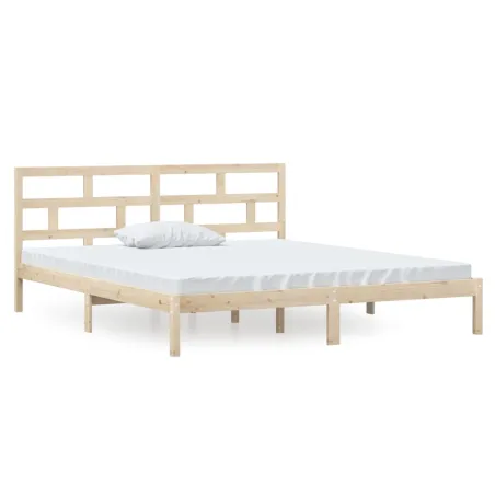 Cadre de lit sans matelas bois massif