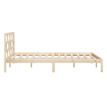 Cadre de lit sans matelas bois massif
