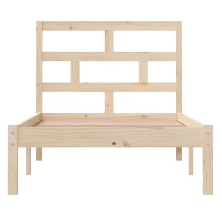 Cadre de lit sans matelas bois massif 90x200 cm