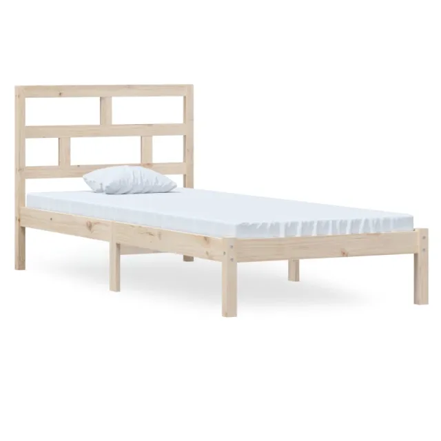 Cadre de lit sans matelas bois massif 100x200 cm