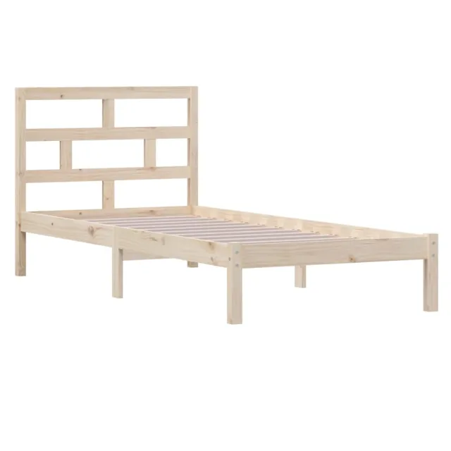 Cadre de lit sans matelas bois massif 100x200 cm