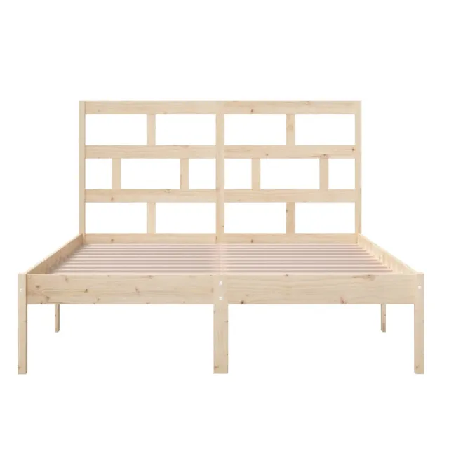 Cadre de lit sans matelas bois massif 120x200 cm
