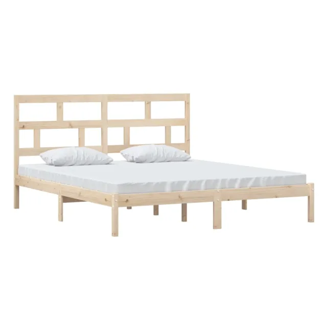 Cadre de lit sans matelas bois massif