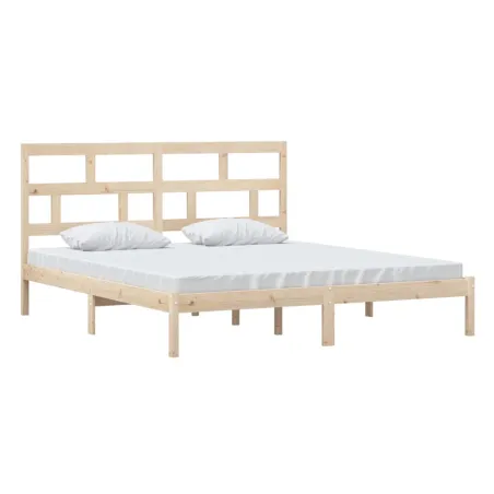 Cadre de lit sans matelas bois massif
