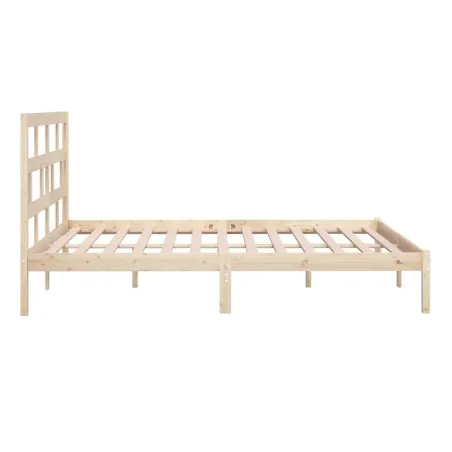 Cadre de lit sans matelas bois de pin massif 200x200 cm
