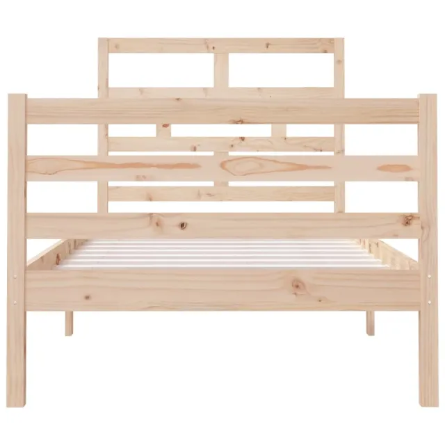 Cadre de lit sans matelas 90x190 cm bois massif