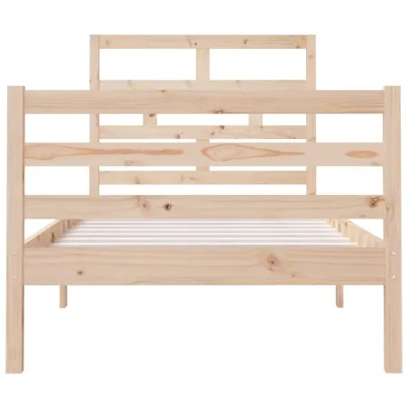 Cadre de lit sans matelas 90x190 cm bois massif