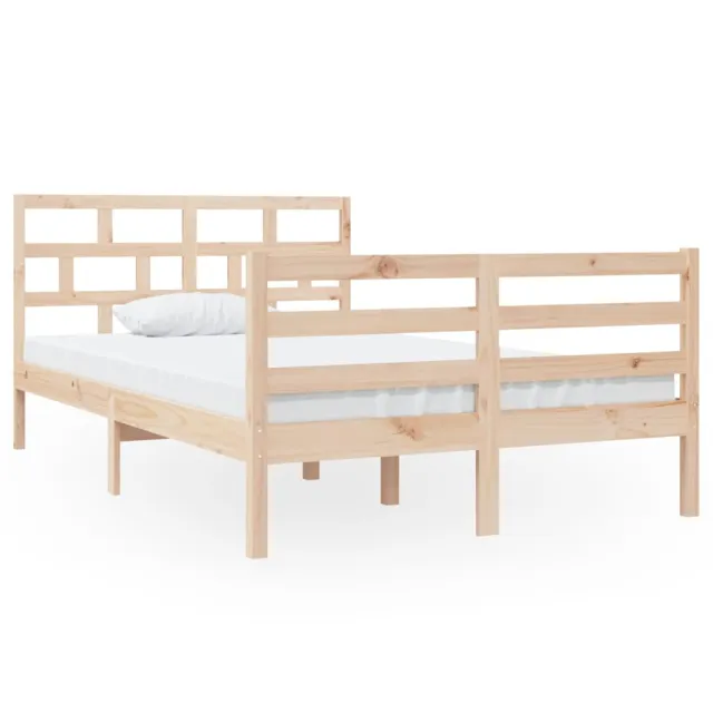 Cadre de lit sans matelas bois massif