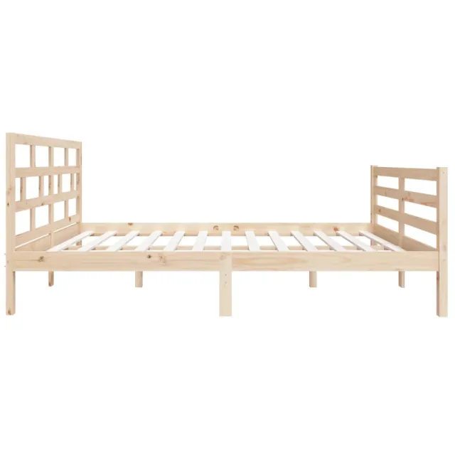 Cadre de lit sans matelas bois massif