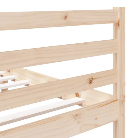 Cadre de lit sans matelas bois massif