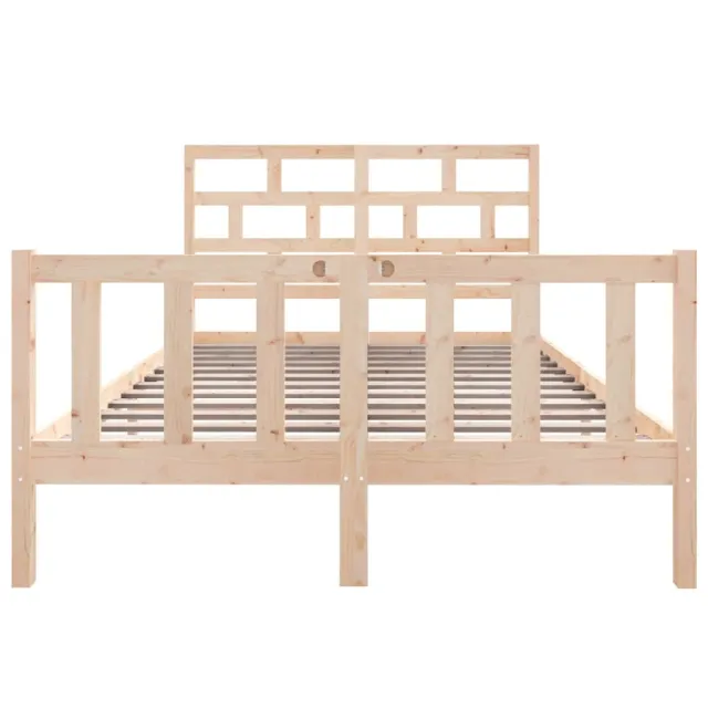 Cadre de lit sans matelas bois de pin massif