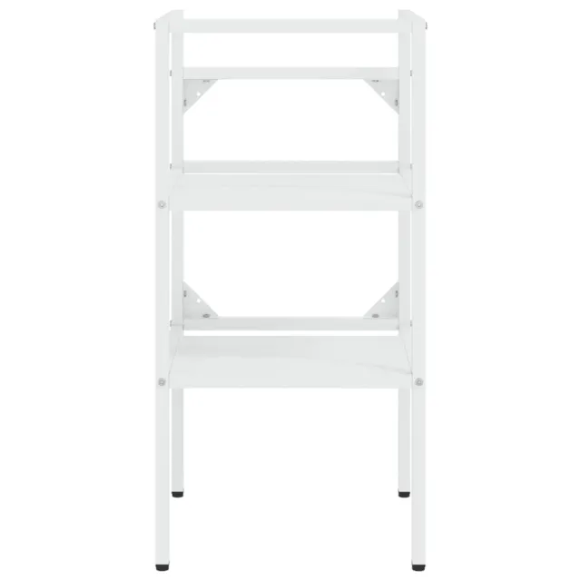 Cadre de lavabo de salle de bain vasque à encastrer Blanc Fer