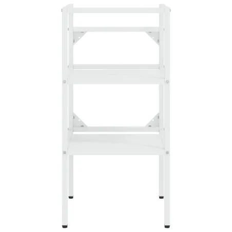 Cadre de lavabo de salle de bain vasque à encastrer Blanc Fer