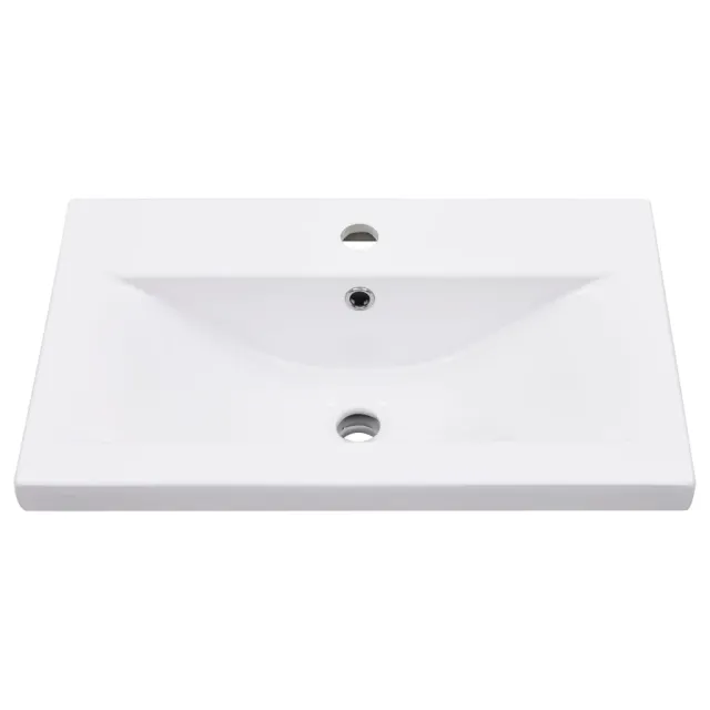 Cadre de lavabo de salle de bain vasque à encastrer Blanc Fer