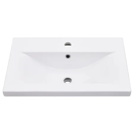 Cadre de lavabo de salle de bain vasque à encastrer Blanc Fer