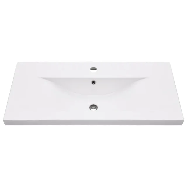 Cadre de lavabo de salle de bain vasque à encastrer Blanc Fer