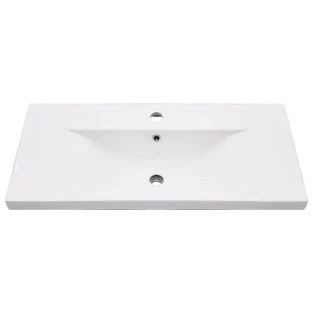 Cadre de lavabo de salle de bain vasque à encastrer Blanc Fer