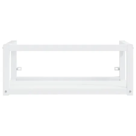 Cadre de lavabo de salle de bain vasque à encastrer Blanc Fer