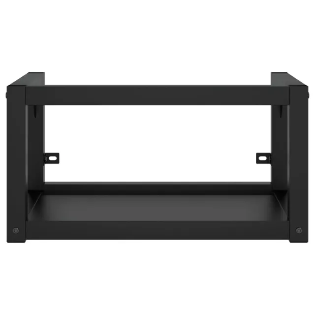 Cadre de lavabo de salle de bain vasque à encastrer Noir Fer