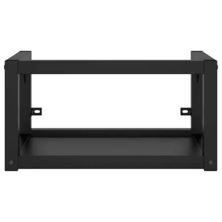 Cadre de lavabo de salle de bain vasque à encastrer Noir Fer