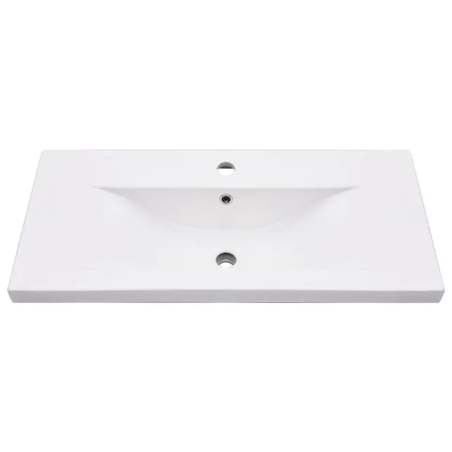 Cadre de lavabo de salle de bain vasque à encastrer Noir Fer