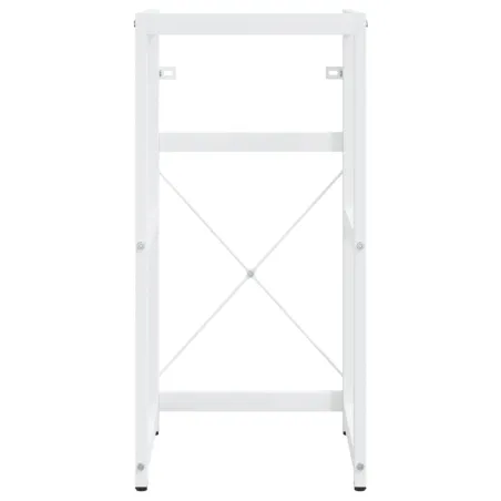 Cadre de lavabo de salle de bain vasque à encastrer Blanc Fer