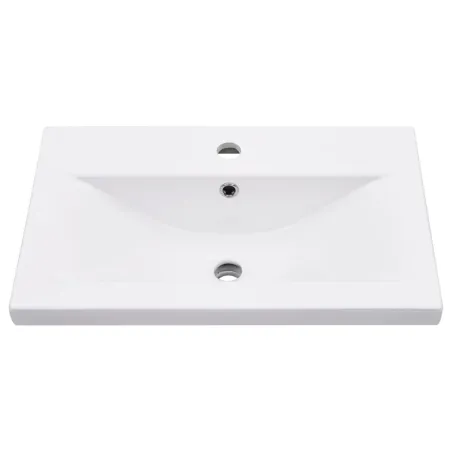 Cadre de lavabo de salle de bain vasque à encastrer Blanc Fer