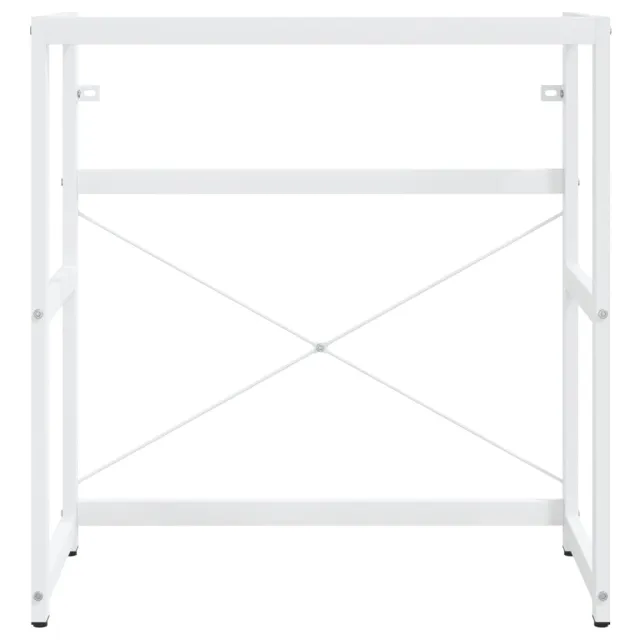 Cadre de lavabo de salle de bain vasque à encastrer Blanc Fer