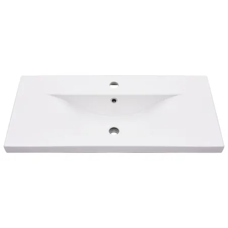 Cadre de lavabo de salle de bain vasque à encastrer Blanc Fer