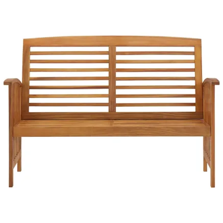 Banc de jardin 119 cm bois d'acacia solide 2