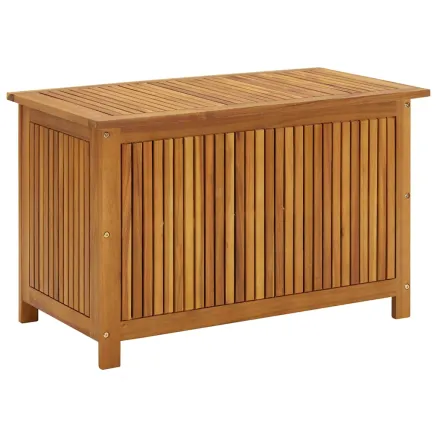 Boîte de rangement de jardin 90x50x58 cm bois d'acacia massif 2