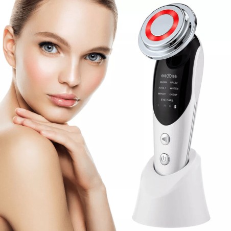 Masajeador Facial con Radiofrecuencia, Fototerapia y Electroestimulaci