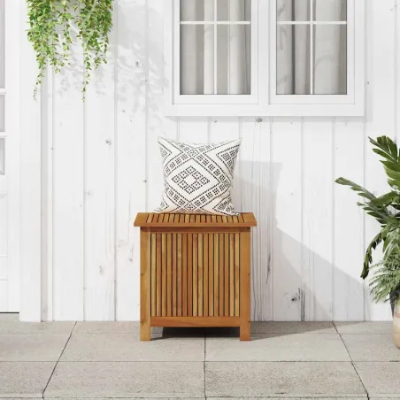 Boîte de rangement de jardin 60x50x58 cm Bois d'acacia solide