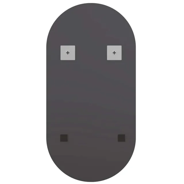 Miroir avec éclairage LED 40x20 cm Verre Ovale