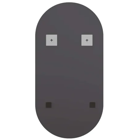 Miroir avec éclairage LED 60x30 cm Verre Ovale