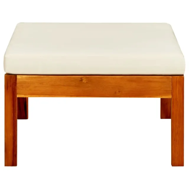 Repose-pieds de jardin lot de 2 Bois d'acacia massif