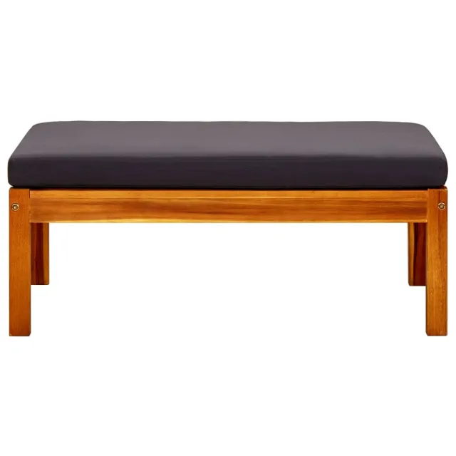 Repose-pieds de jardin lot de 2 Bois d'acacia massif