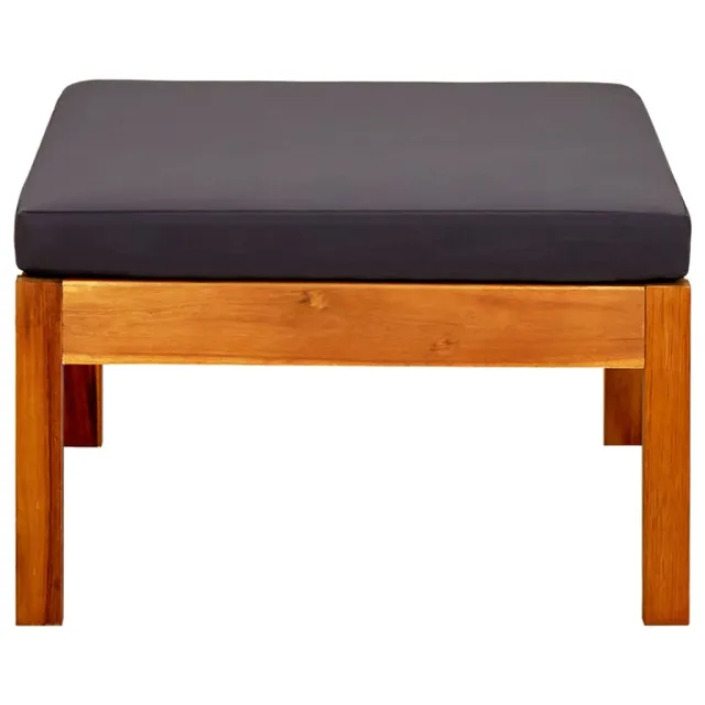 Repose-pieds de jardin lot de 2 Bois d'acacia massif