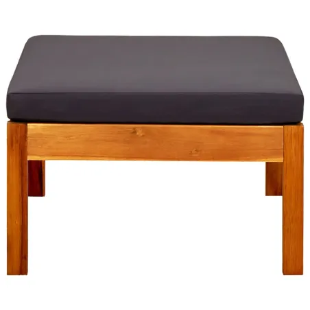 Repose-pieds de jardin lot de 2 Bois d'acacia massif