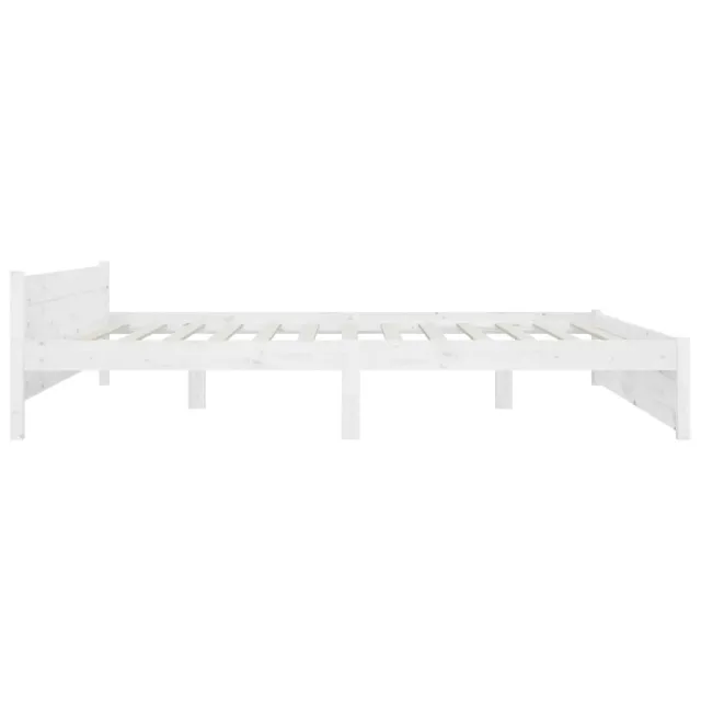 Cadre de lit sans matelas avec tiroirs blanc 200x200 cm