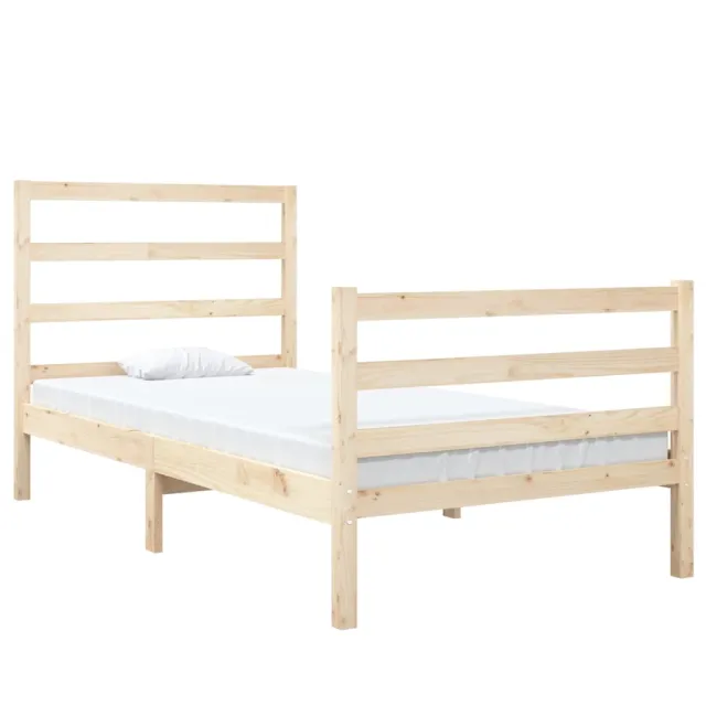 Cadre de lit sans matelas bois massif