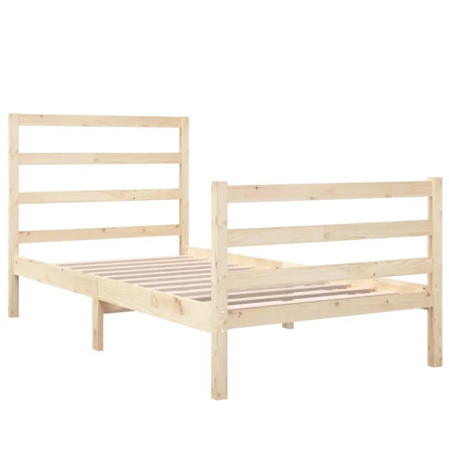 Cadre de lit sans matelas bois massif