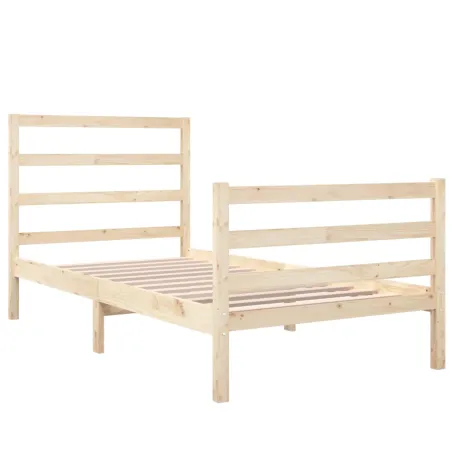 Cadre de lit sans matelas bois massif